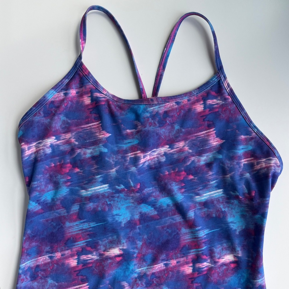 Lululemon Ivivva Racerback Tank Top Moody Mirage Girls 14 Activewear - Picture 2 of 9